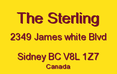 The Sterling 2349 James White V8L 1Z7